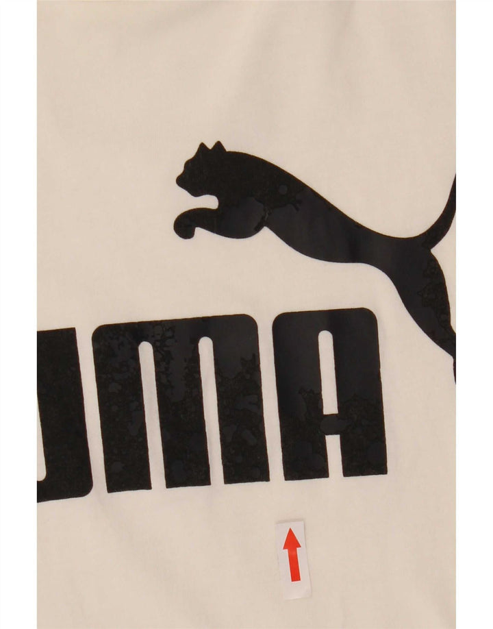 Puma Herre Grafisk T-Shirt Top 2XL Hvid