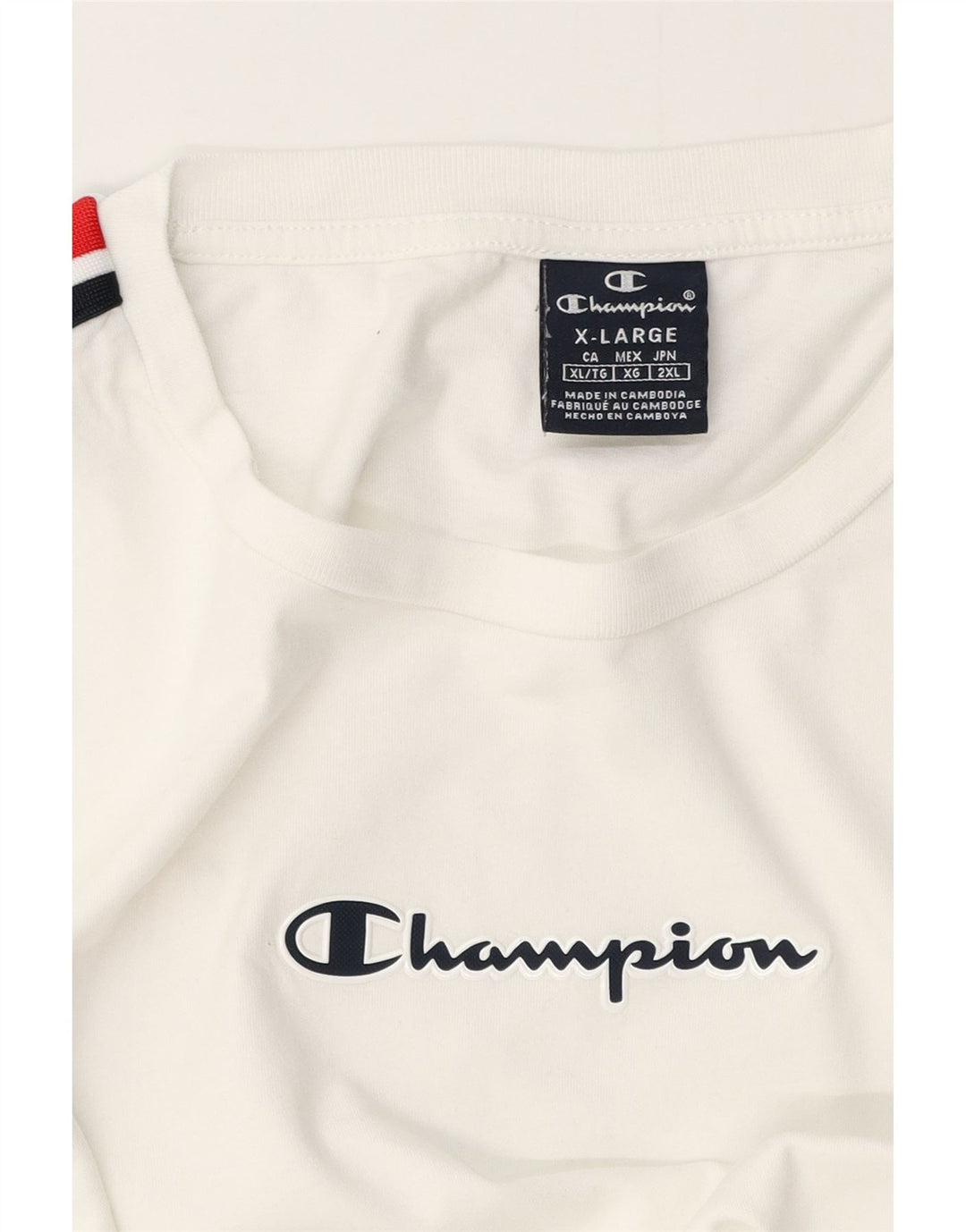 Champion Herre T-Shirt Top XL Hvid