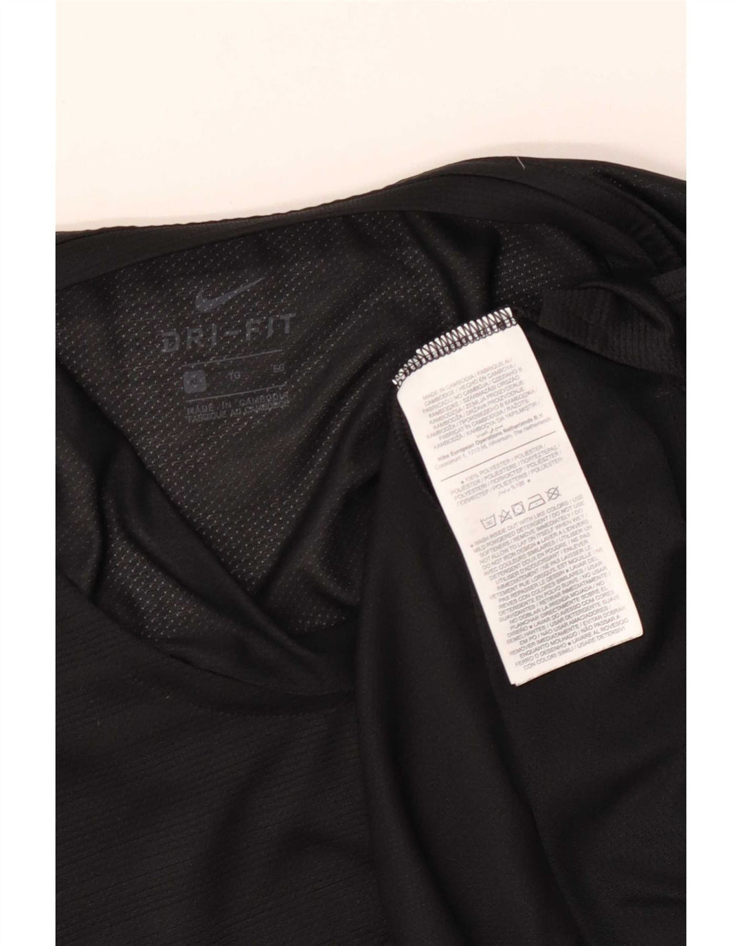 Nike Herre Dri Fit Vest Top XL Sort nålestribet polyester