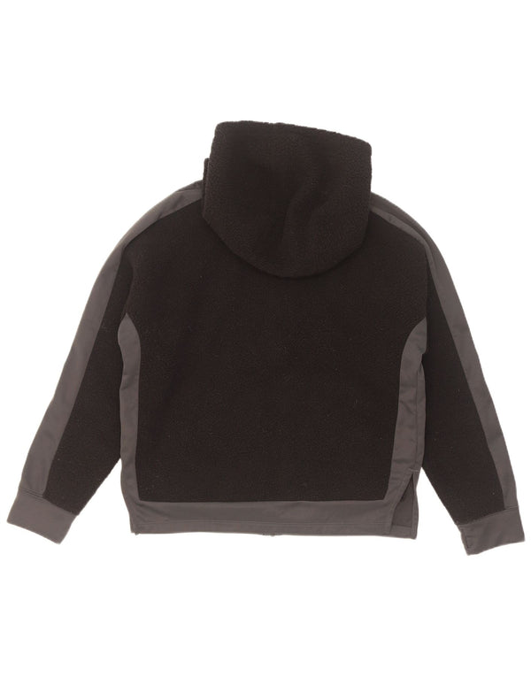 Nike Girls Dri Fit Standard Fleecejakke med hætte 12-13 år Stor Sort
