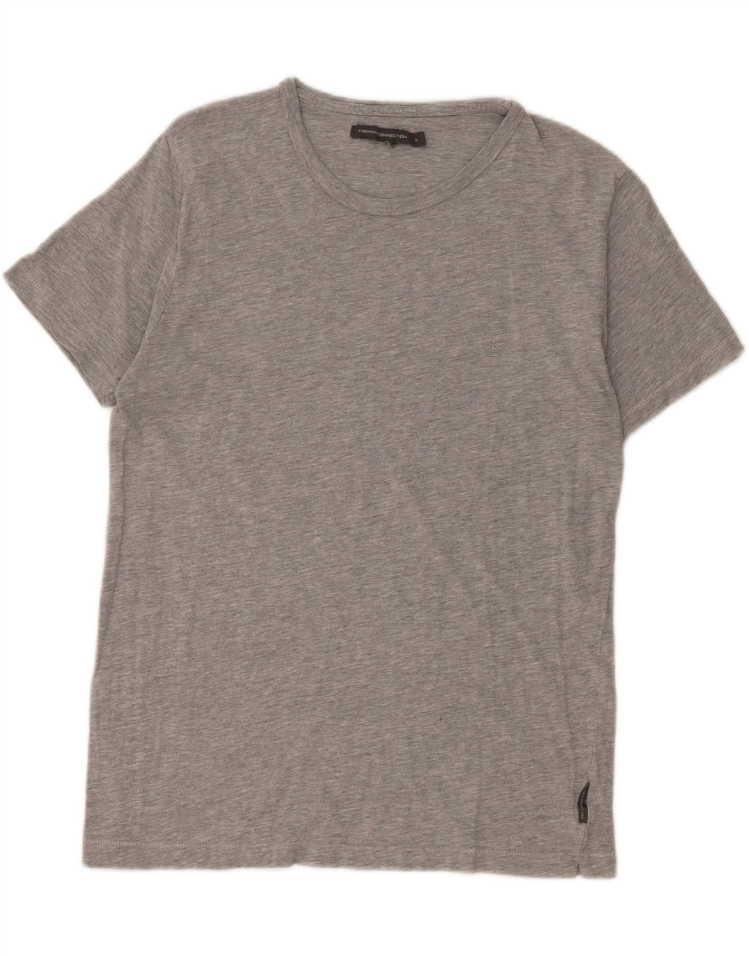 French Connection Dame T-Shirt Top UK 14 Stor Grå