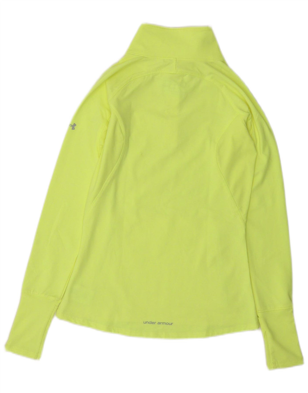 Under Armour Dame Cold Gear Pullover Træningsdragt Top UK 8 Small Yellow