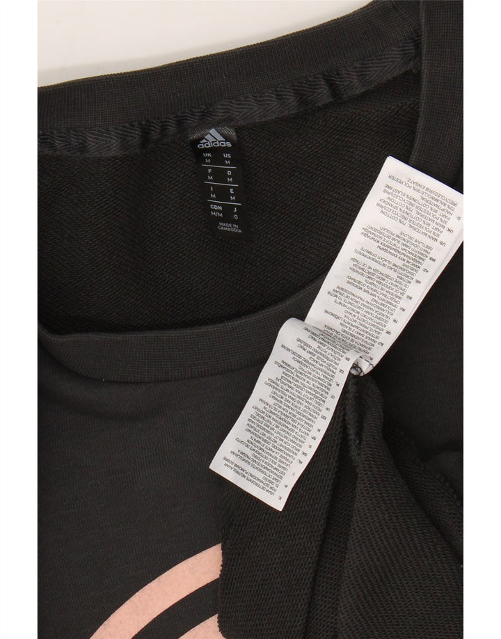 ADIDAS grafisk sweatshirt til mænd mellem grå bomuld