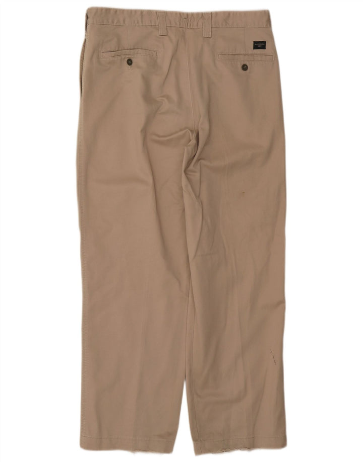 DOCKERS Mens Khakis Straight Chino Trousers W36 L29 Beige