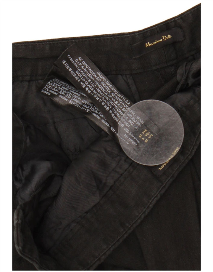 Massimo Dutti Dame Chino Bukser EU 38 Small W28 L25 Sort Linned