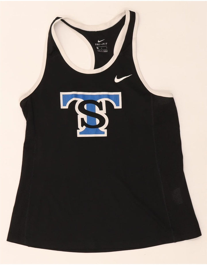 Nike Dame Saint Thomas Grafisk Vest Top UK 14 Stor Sort Polyester