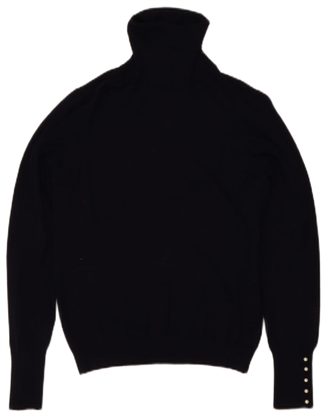 Zara Dame Roll Neck Jumper Sweater UK 14 Large Navy Blue