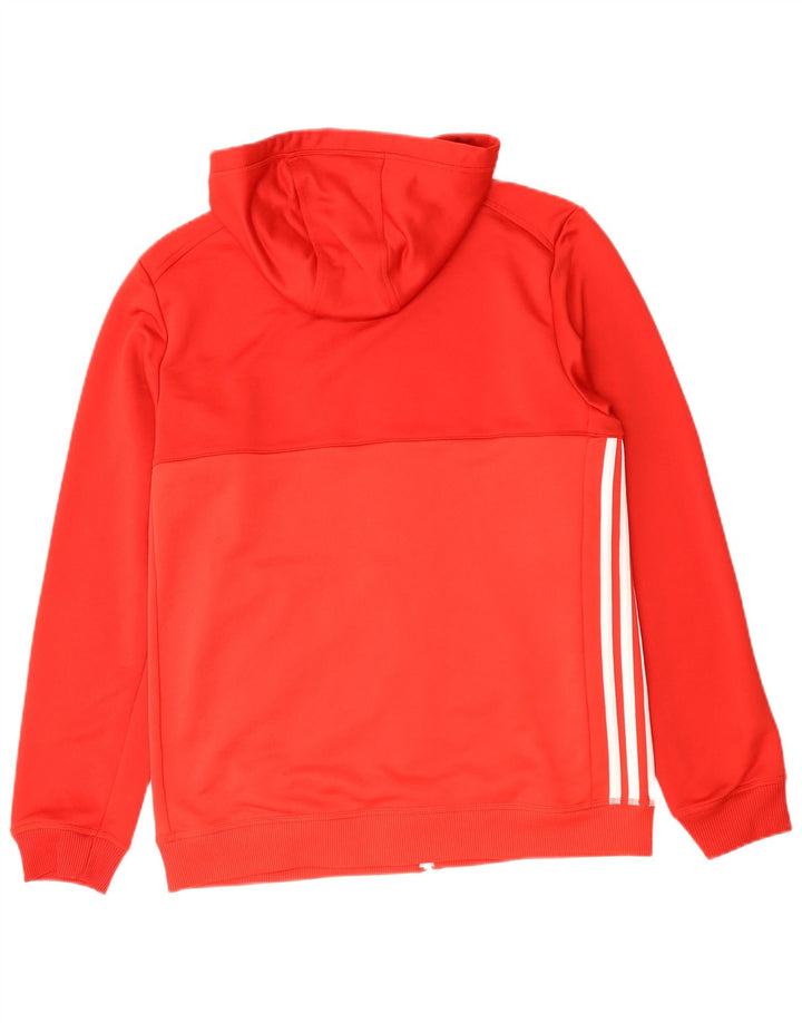 Adidas Herre Climalite hættetrøje med lynlås mellemrød polyester