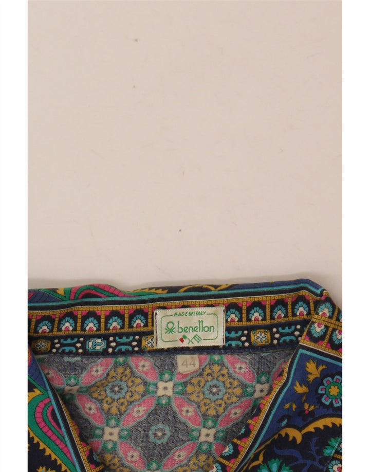 BENETTON Oversized skjorte til kvinder IT 44 Medium Flerfarvet Patchwork