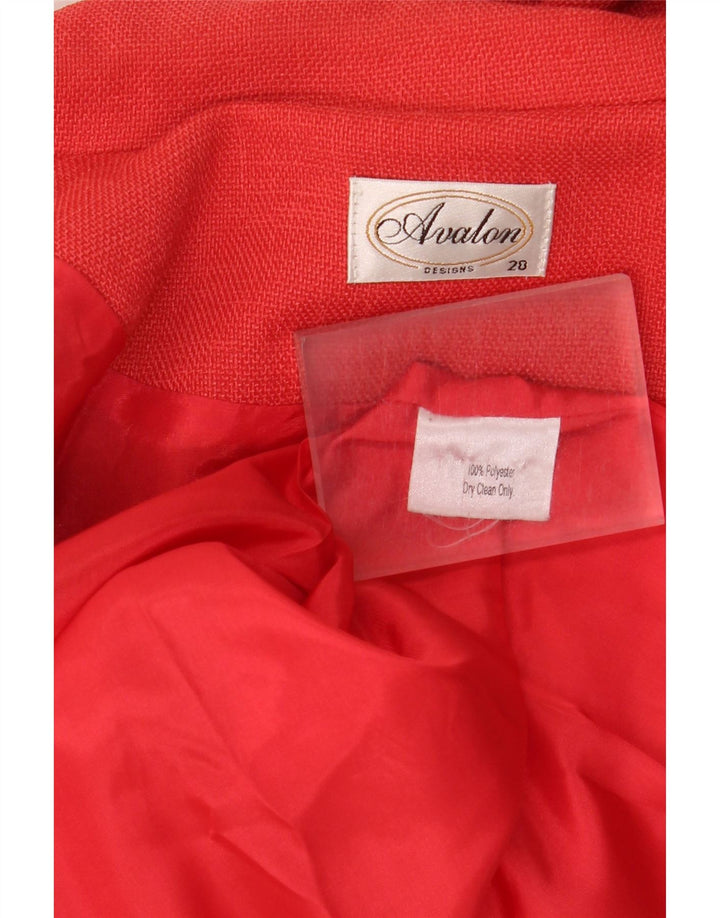 Avalon Dame 4-knaps blazerjakke UK 20 2XL Pink Polyester