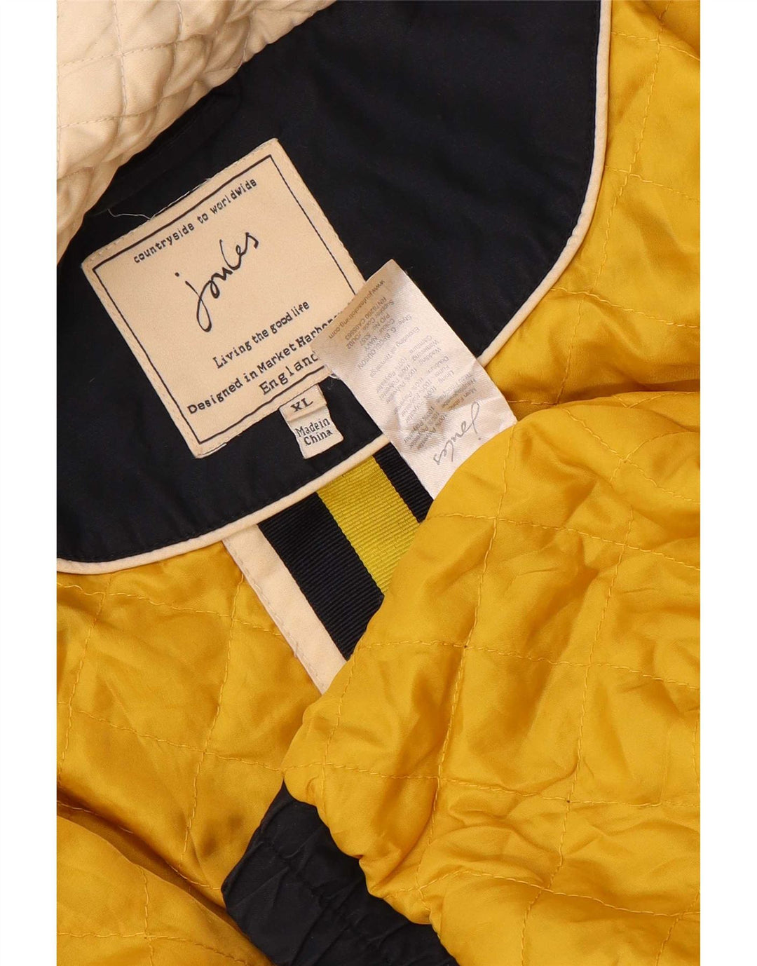 Joules Herre Grafisk Bomber Jacket UK 42 XL Navy Blue Polyester