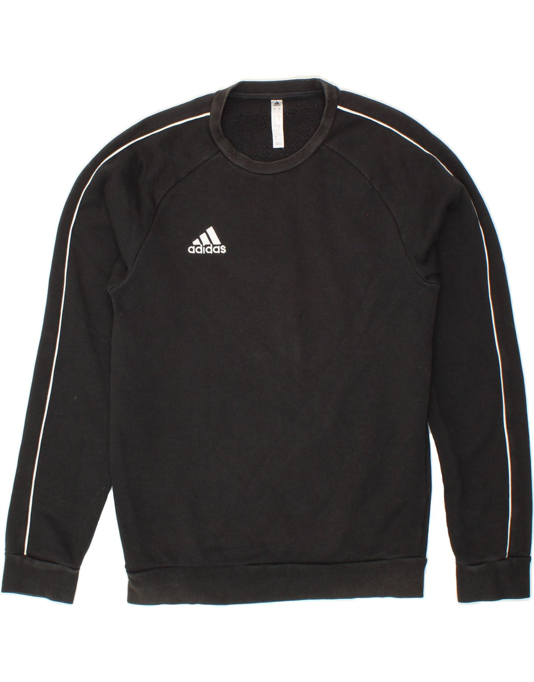 ADIDAS Mens Sweatshirt Jumper Small Black Vintage Adidas and Second-Hand Adidas from Messina Hembry 