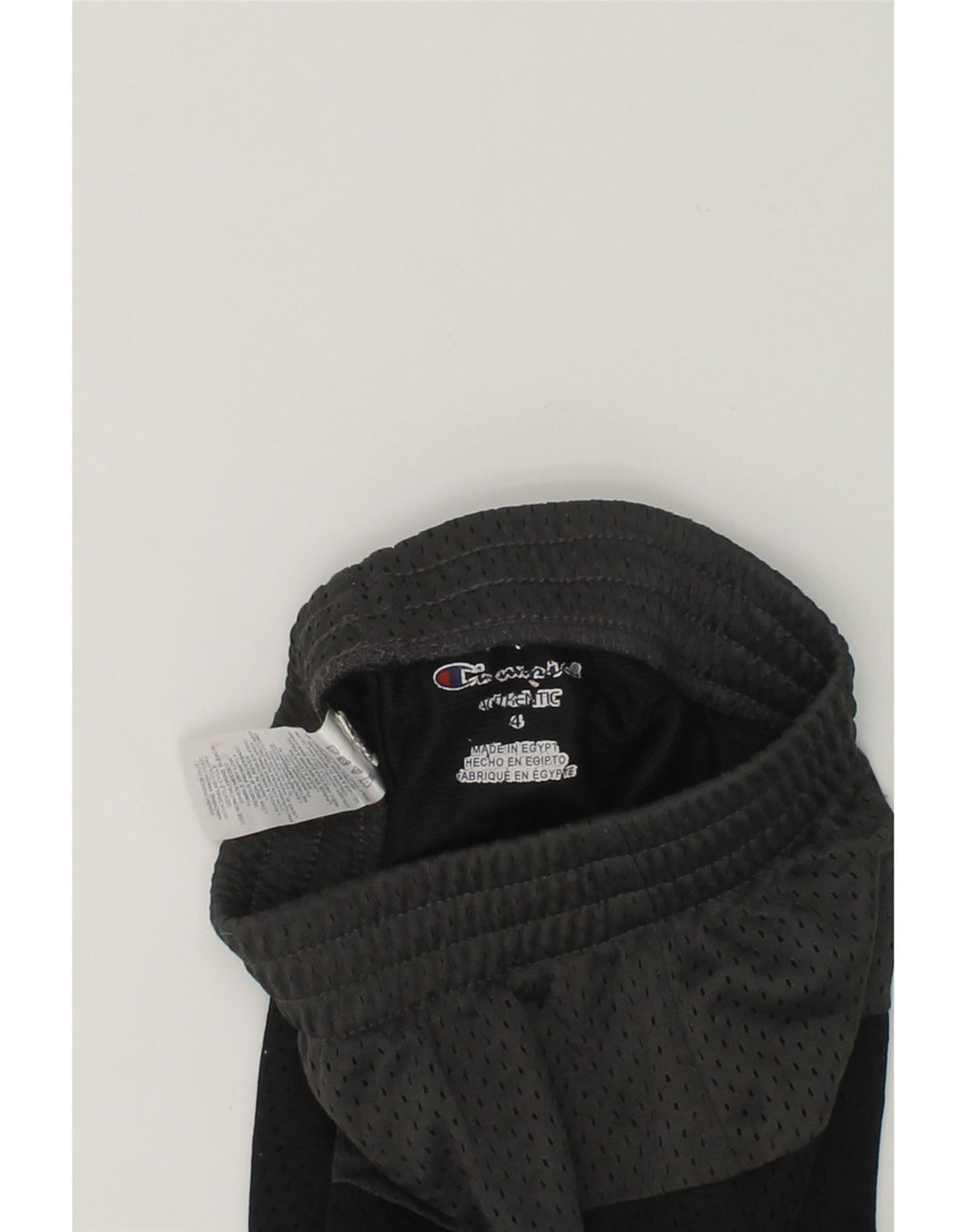 CHAMPION Boys Sport Shorts 3-4 Years Black Colourblock Polyester | Vintage Champion | Thrift | Second-Hand Champion | Used Clothing | Messina Hembry 