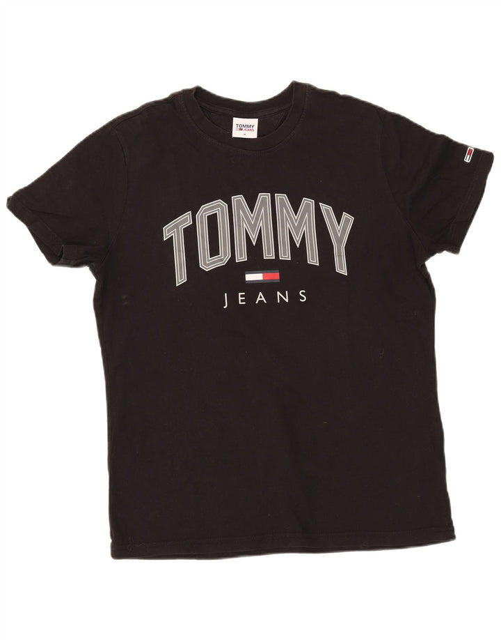 Tommy Hilfiger Herre Grafisk T-Shirt Top Medium Sort