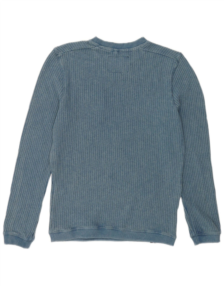 Weird Fish Herre Sweatshirt Jumper Lille Blå Bomuld