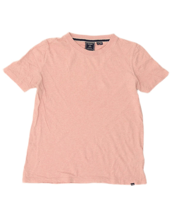 Superdry T-shirt top til kvinder UK 8 Small Pink Bomuld