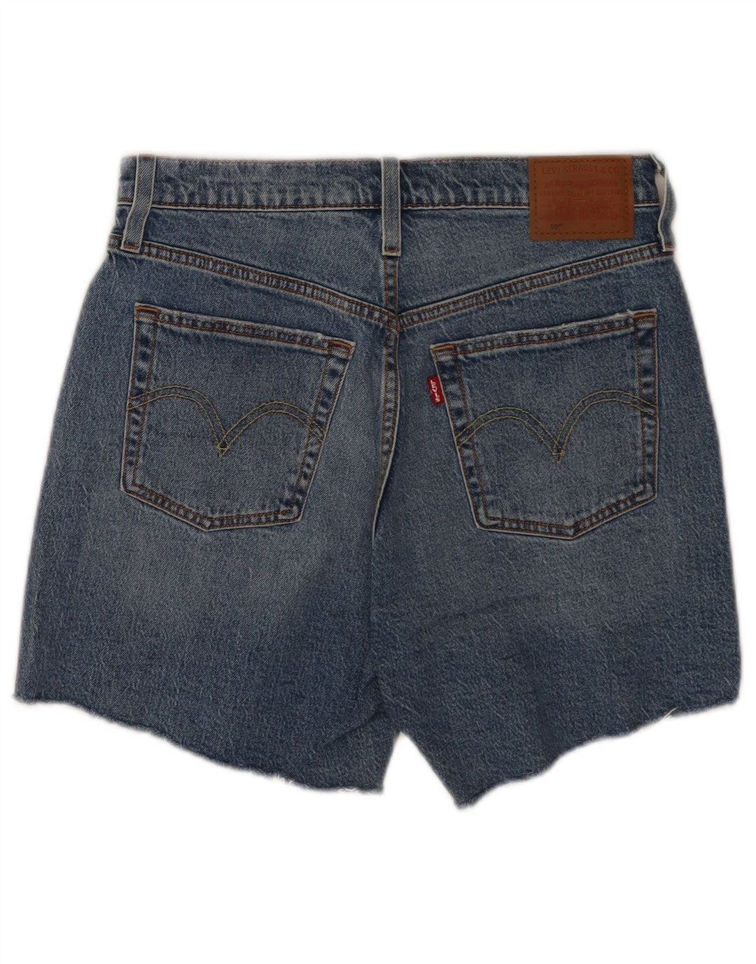 Levi's Womens 501 denimshorts W28 Medium Blue Bomuld