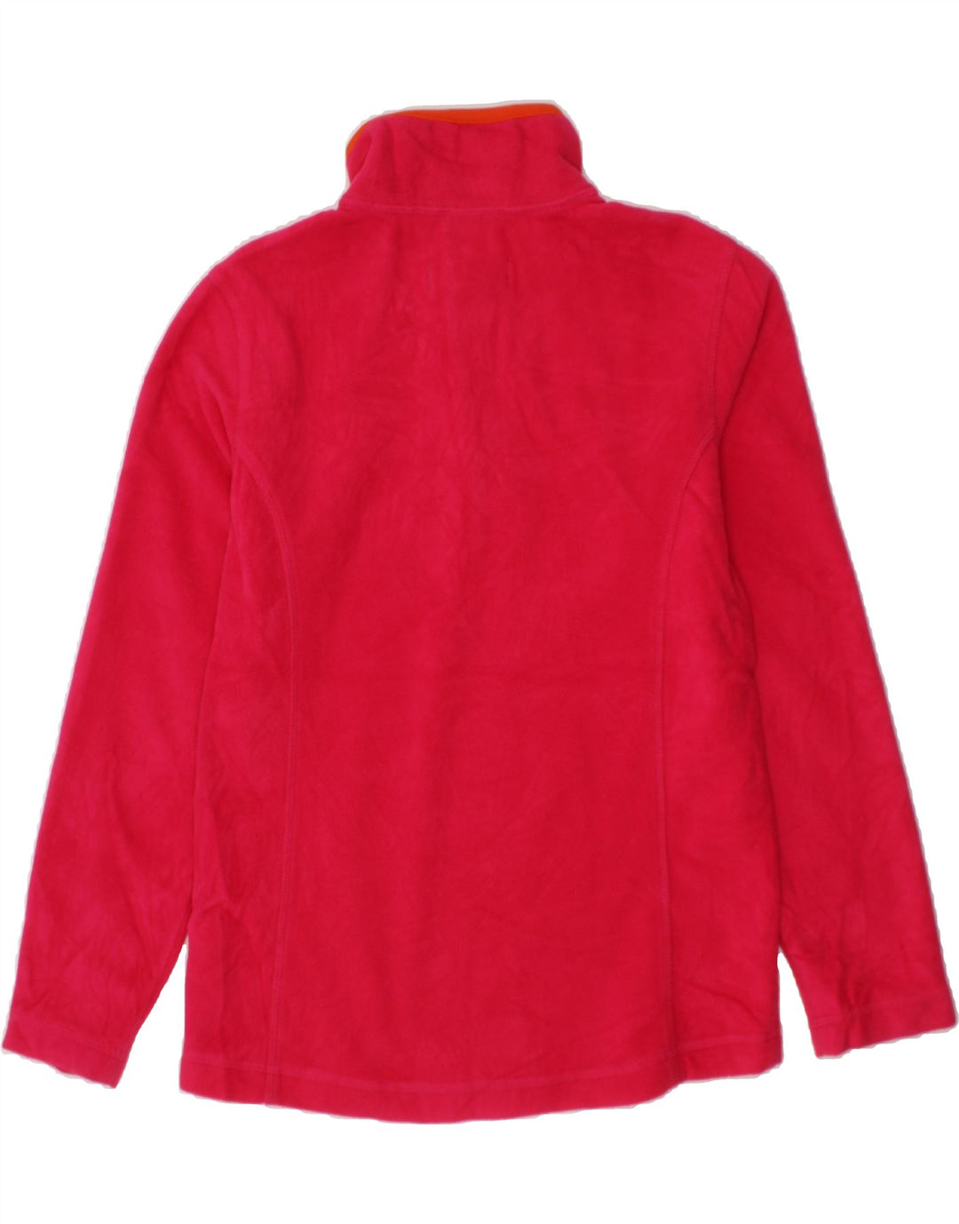 EDDIE BAUER Girls Zip Neck Fleece Jumper 7-8 Years Pink Polyester Vintage Eddie Bauer and Second-Hand Eddie Bauer from Messina Hembry 