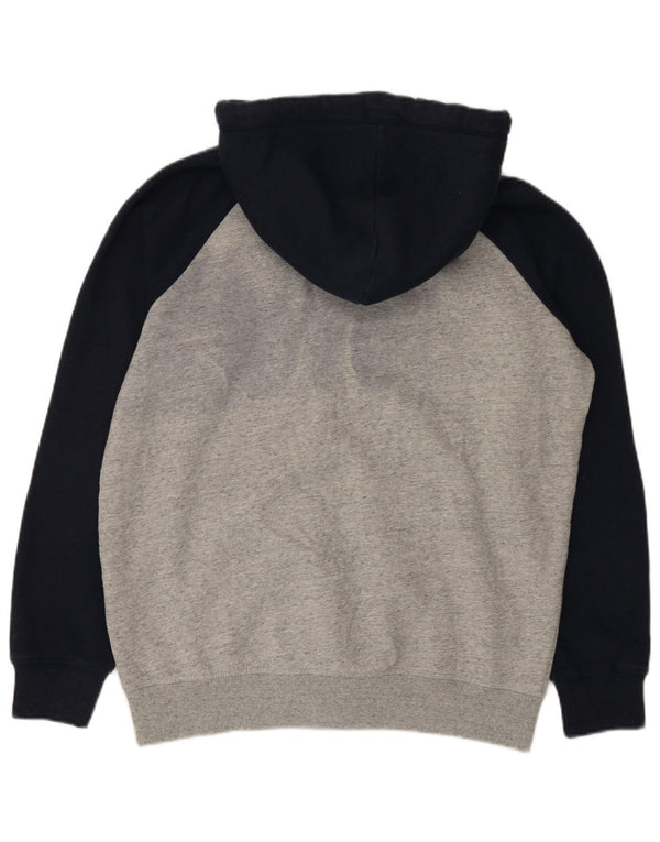 Superdry Hættetrøje med lynlås til mænd XL Grå Colourblock Bomuld