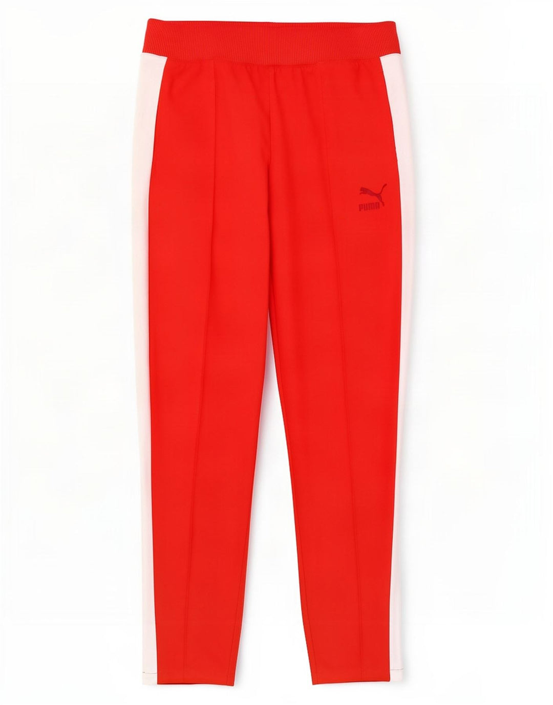 Puma Træningsdragtsbukser til kvinder UK 12 Medium Rød Colourblock Polyester