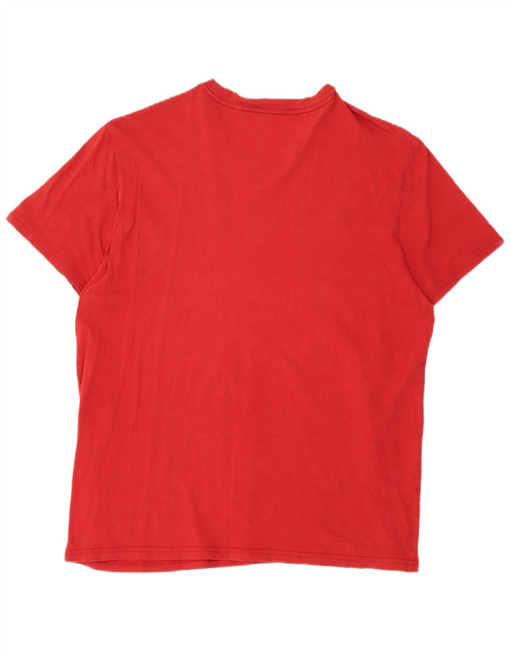 Guess Graphic T-Shirt Top UK 18 XL Rød