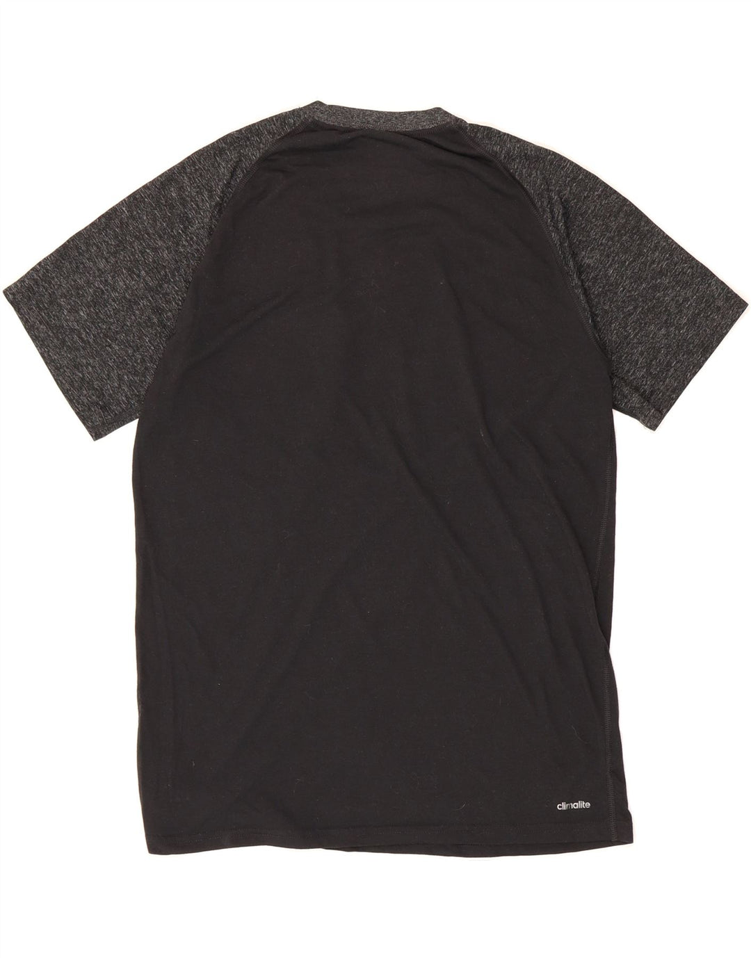 ADIDAS Mens Madison Graphic T-Shirt Top Medium Black Colourblock Polyester Vintage Adidas and Second-Hand Adidas from Messina Hembry 