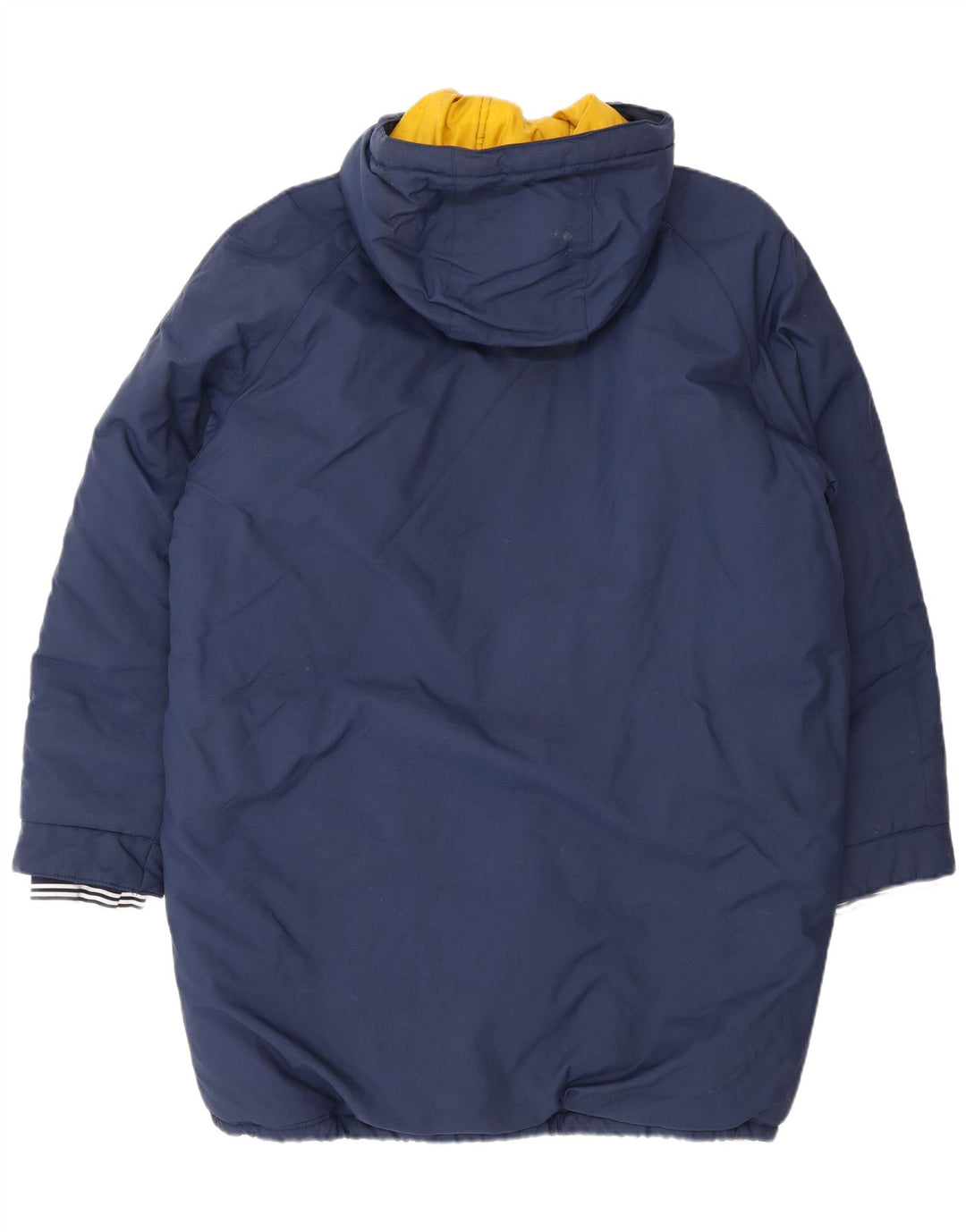 Adidas Herre hættepolstret frakke UK 40 Large Navy Blue Polyester