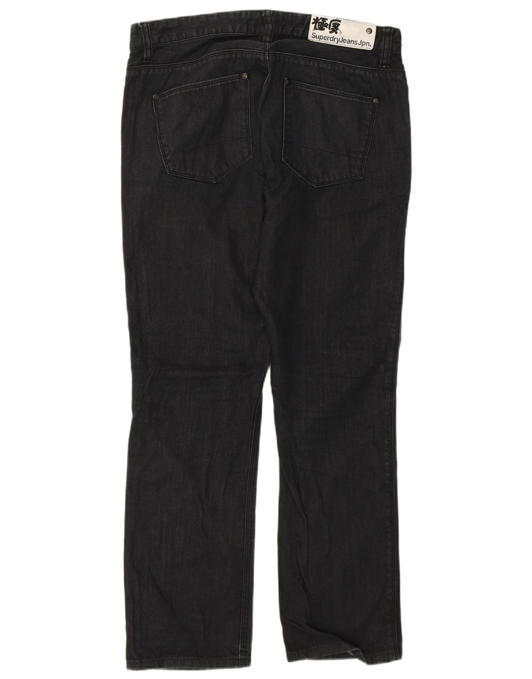 Superdry Straight Jeans til mænd W30 L28 Grå bomuld