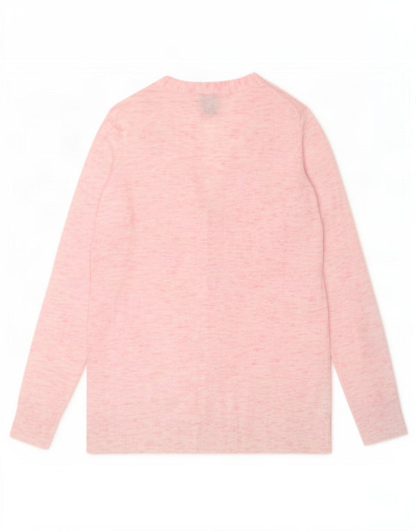 Gap Womens Cardigan Sweater UK 10 Small Pink Flecked Bomuld