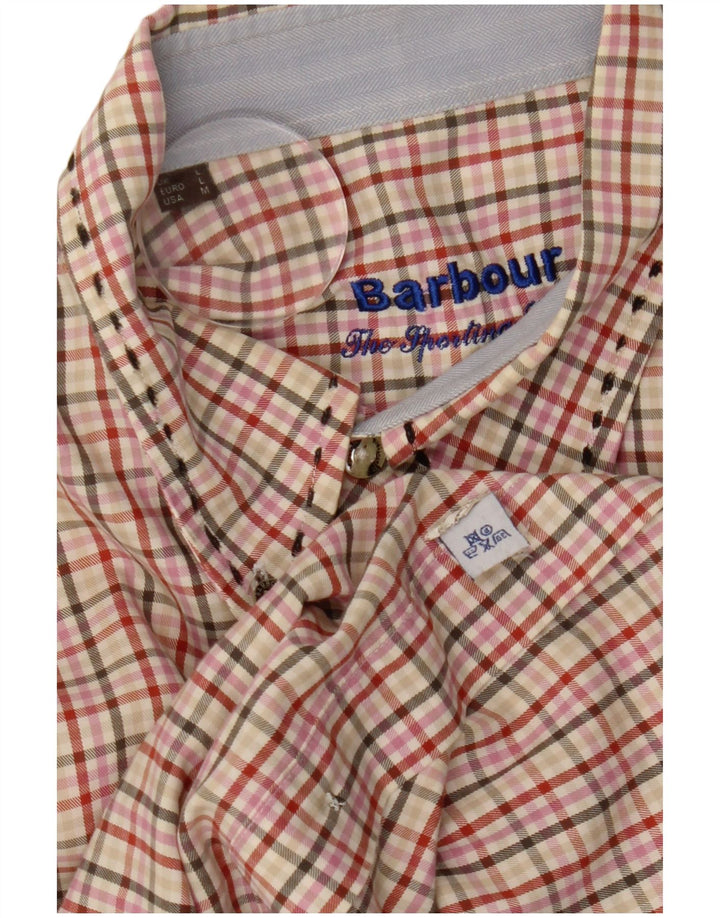 Barbour Herreskjorte Stor flerfarvet Gingham Bomuld