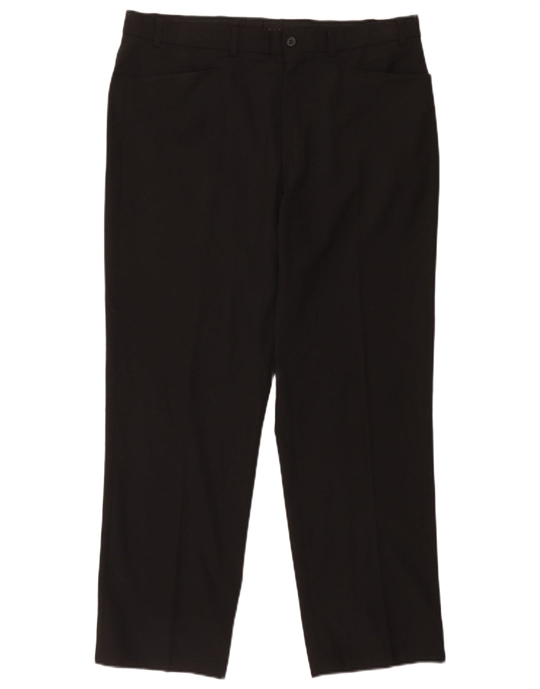 Marks & Spencer Straight Casual bukser til mænd W36 L29 sort polyester