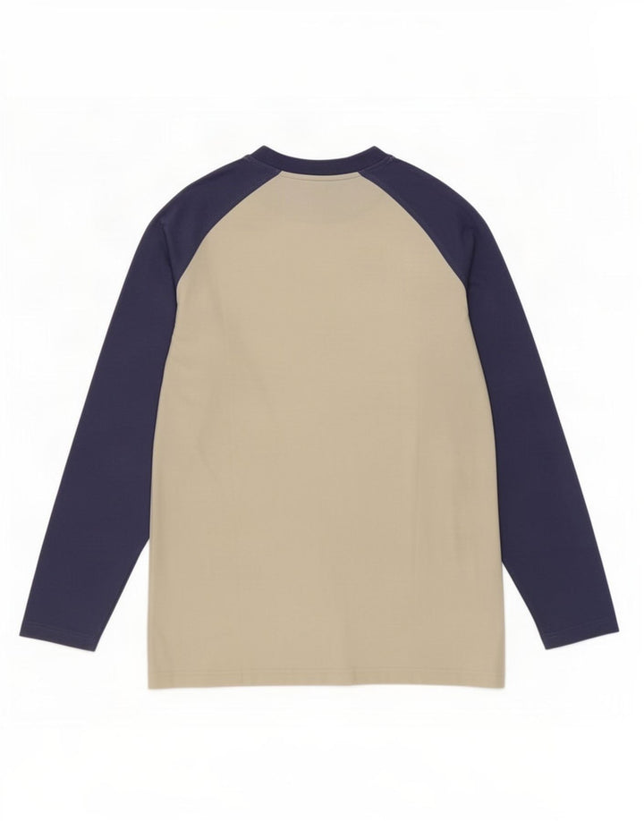 Kappa Herre Top Langærmet Large Off White Colourblock Bomuld