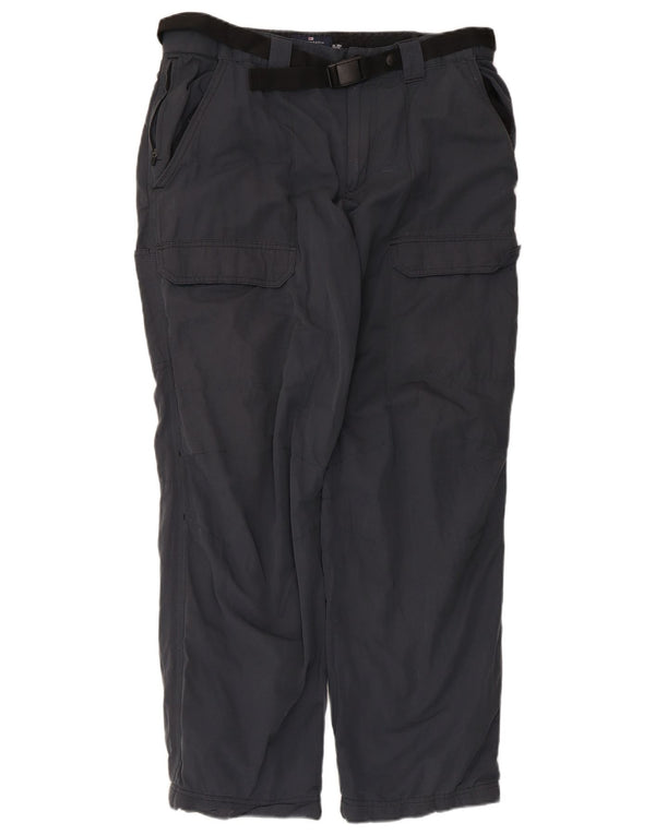 Marks & Spencer Straight Cargo bukser til mænd W34 L31 Marineblå polyamid