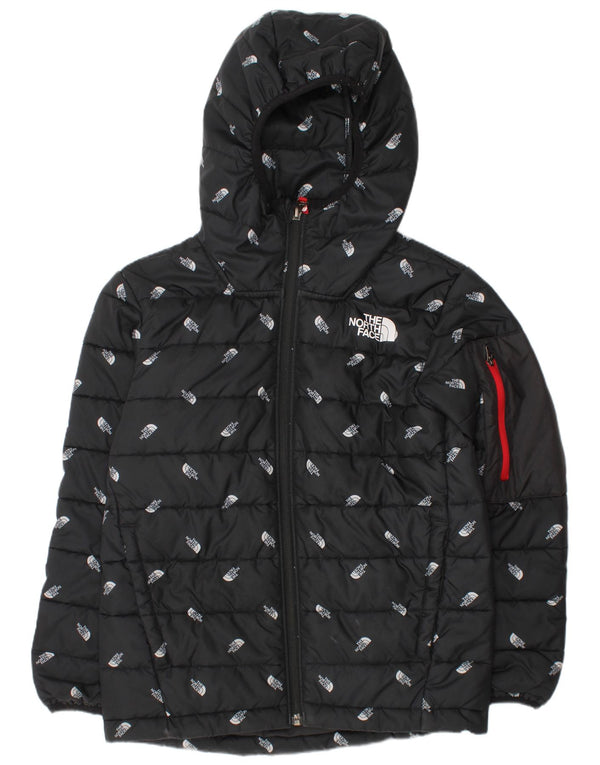 The North Face Boys Grafisk, hættepolstret jakke 9-10 år Medium Sort