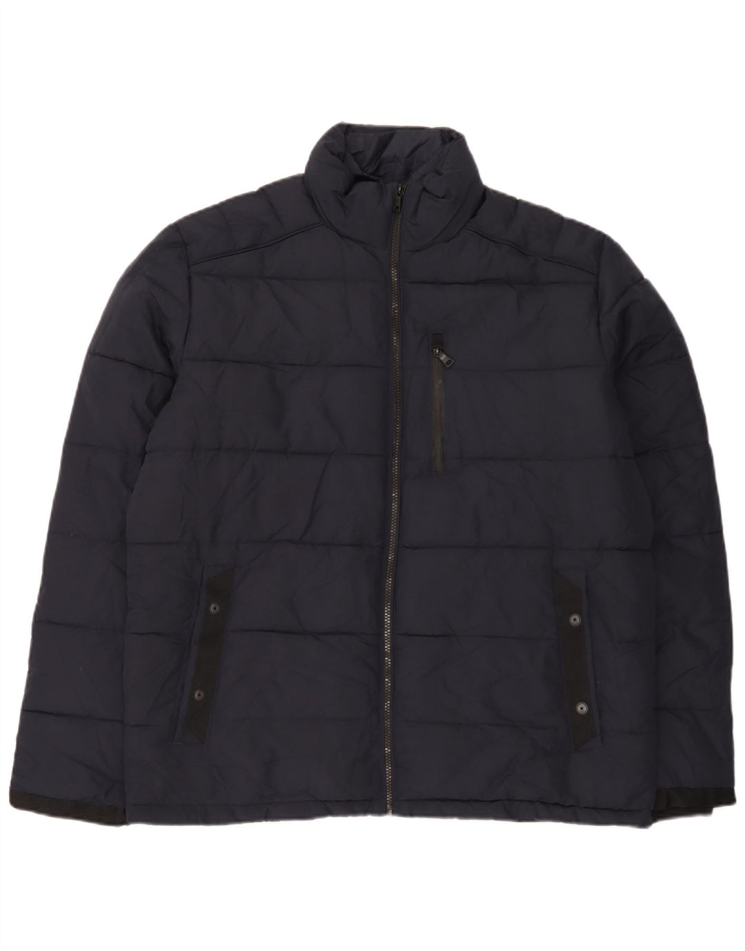 Marks & Spencer Herre polstret jakke UK 40 Large Navy Blue Polyester