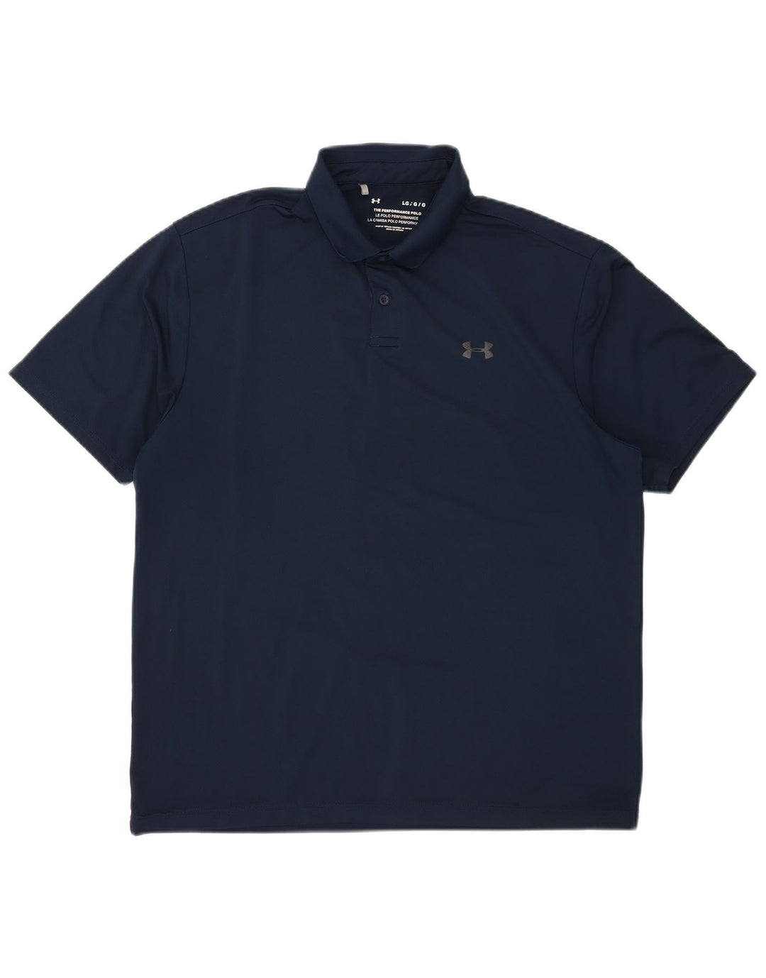 Under Armour Herre Polo Shirt Large Navy Blue