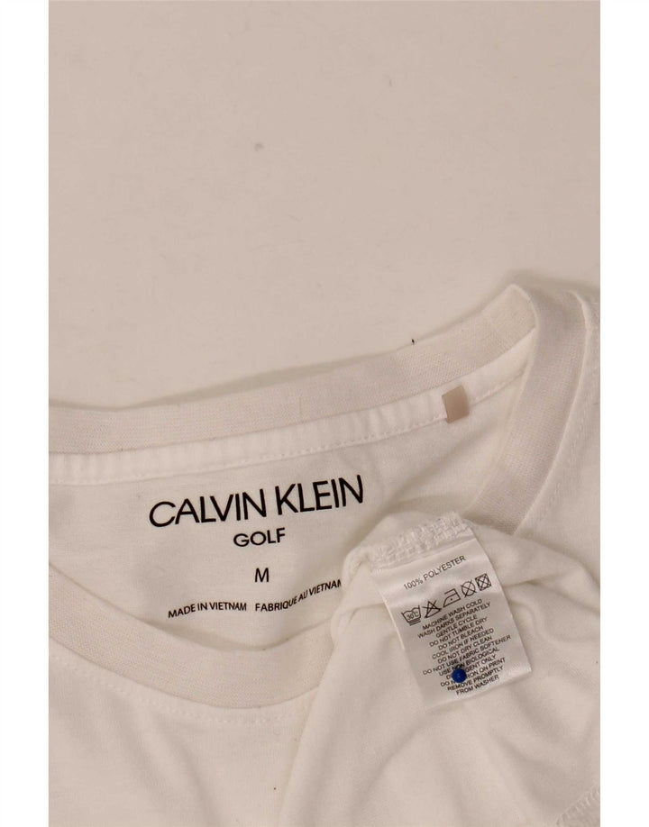 Calvin Klein Herre Top Langærmet Medium White Polyester