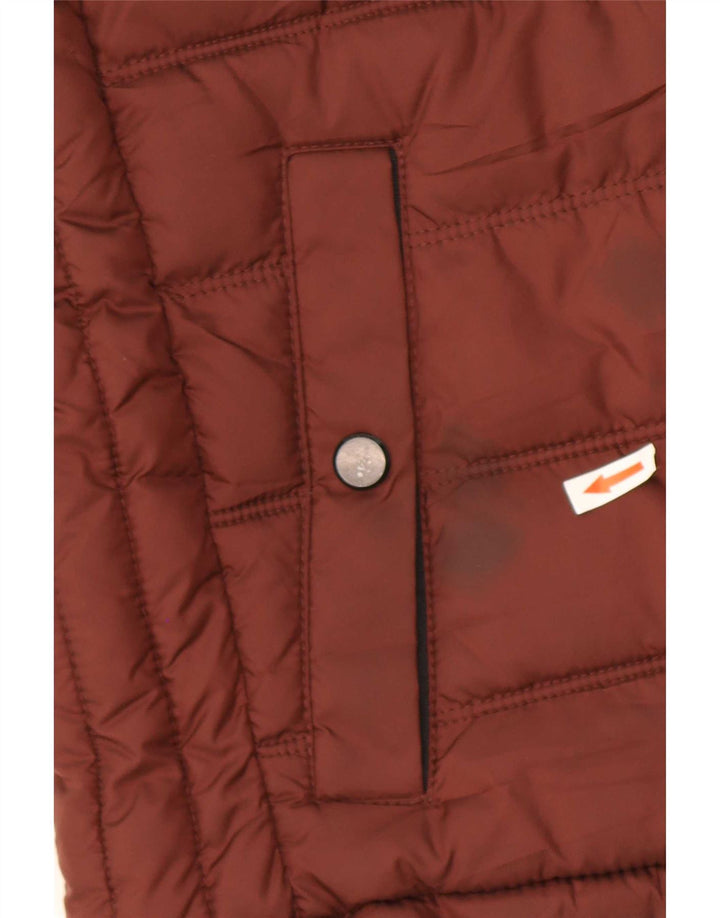 Zara Herre Polstret Gilet UK 40 Large Brown