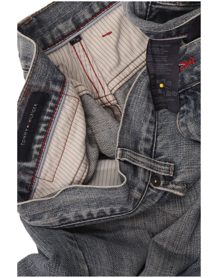 Tommy Hilfiger Straight Jeans til mænd W38 L30 Blå Bomuld
