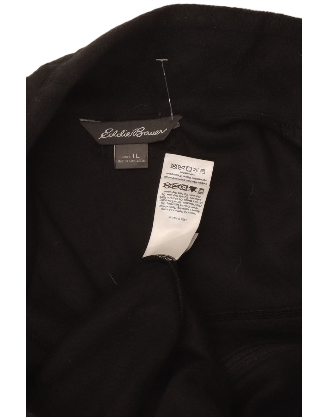 Eddie Bauer Herre Fleece Gilet UK 40 Large Black Polyester
