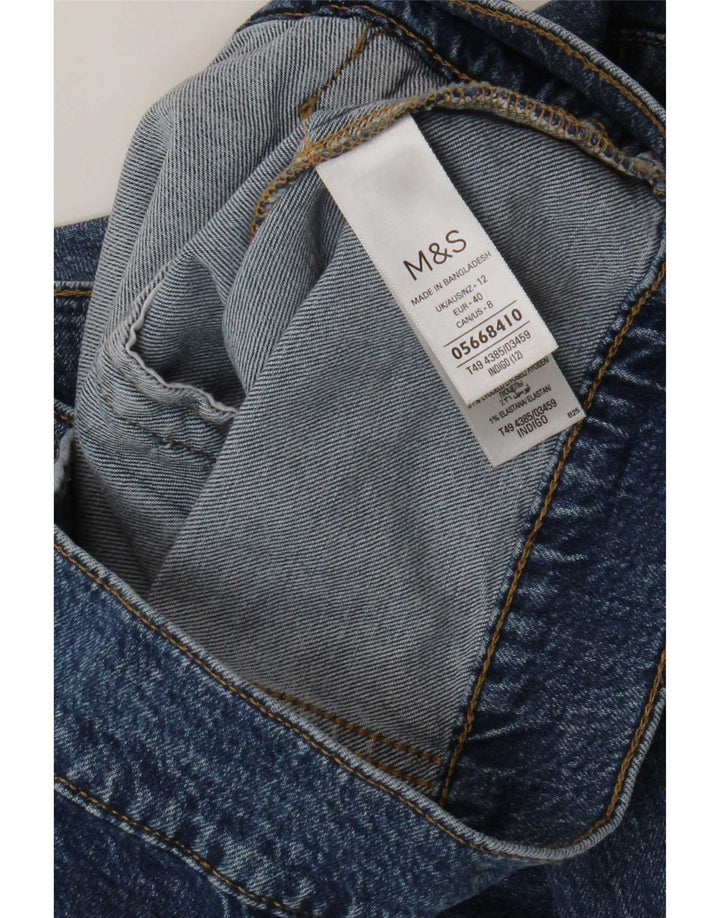Marks & Spencer Dame denimjakke UK 12 Medium Blue Cotton
