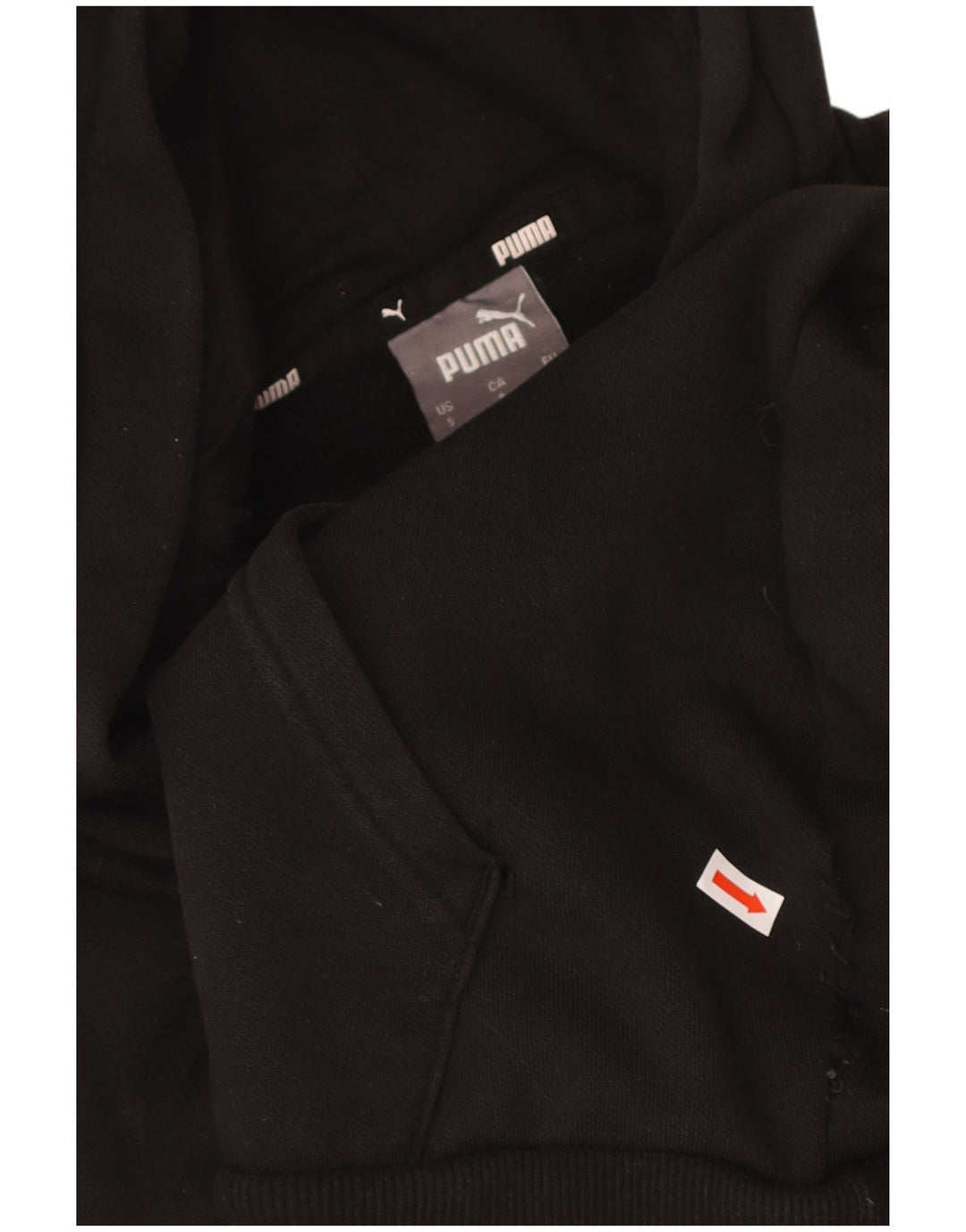 PUMA Mens Graphic Hoodie Jumper Small Black