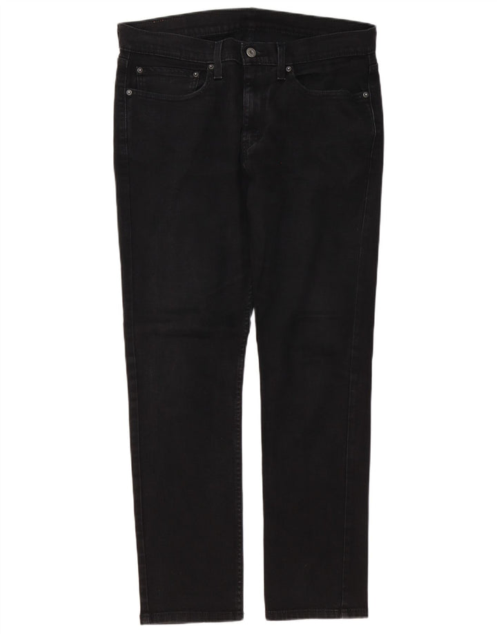 Levi's Slim Jeans til mænd W34 L32 sort bomuld