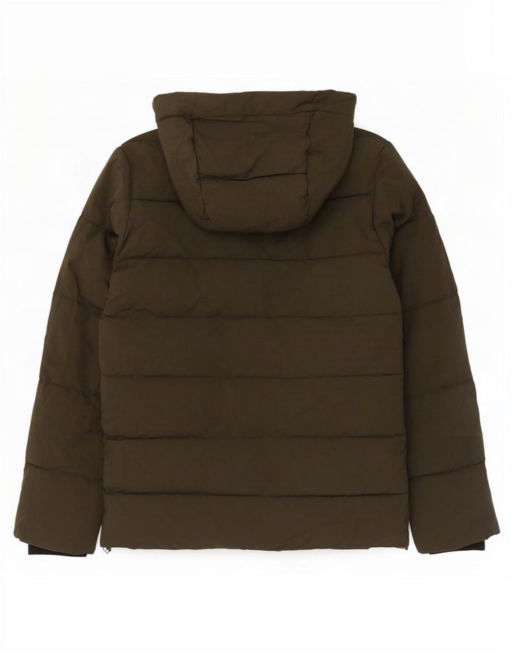 Jack & Jones Herre grafisk polstret hættejakke UK 38 Medium Green