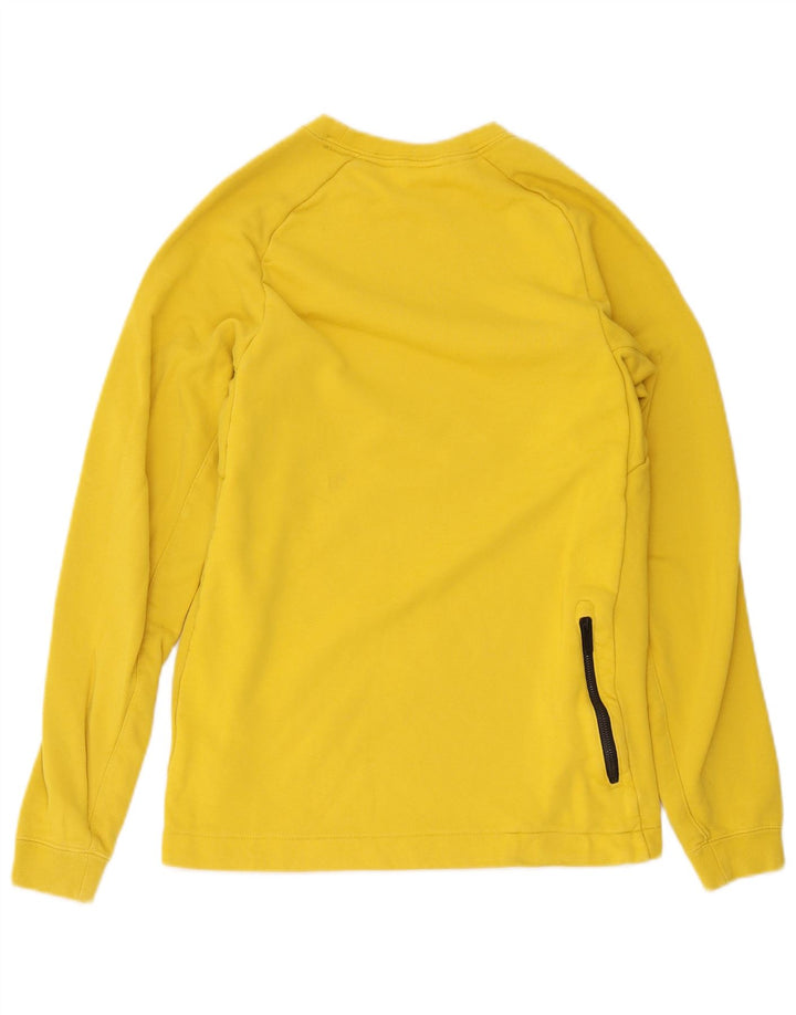 Nike Mens Sweatshirt Jumper Small Yellow Cotton