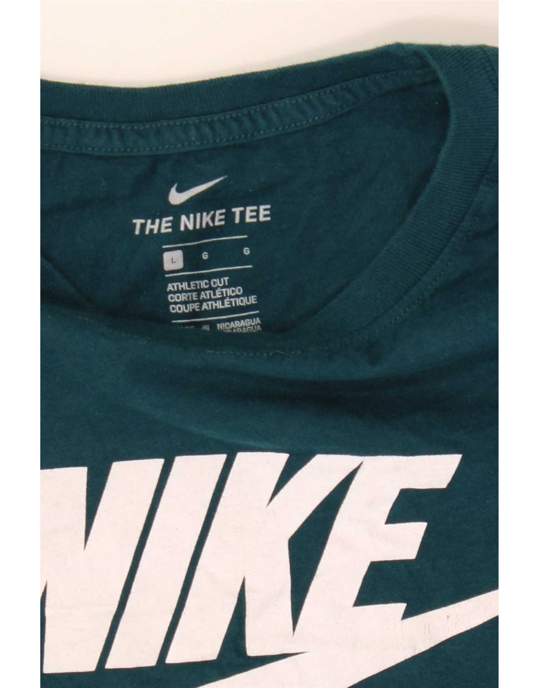 Nike Herre Athletic Cut Grafisk T-Shirt Top Stor Grøn
