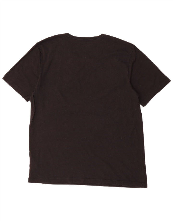 Hugo Boss Herre T-Shirt Top XL Sort Bomuld