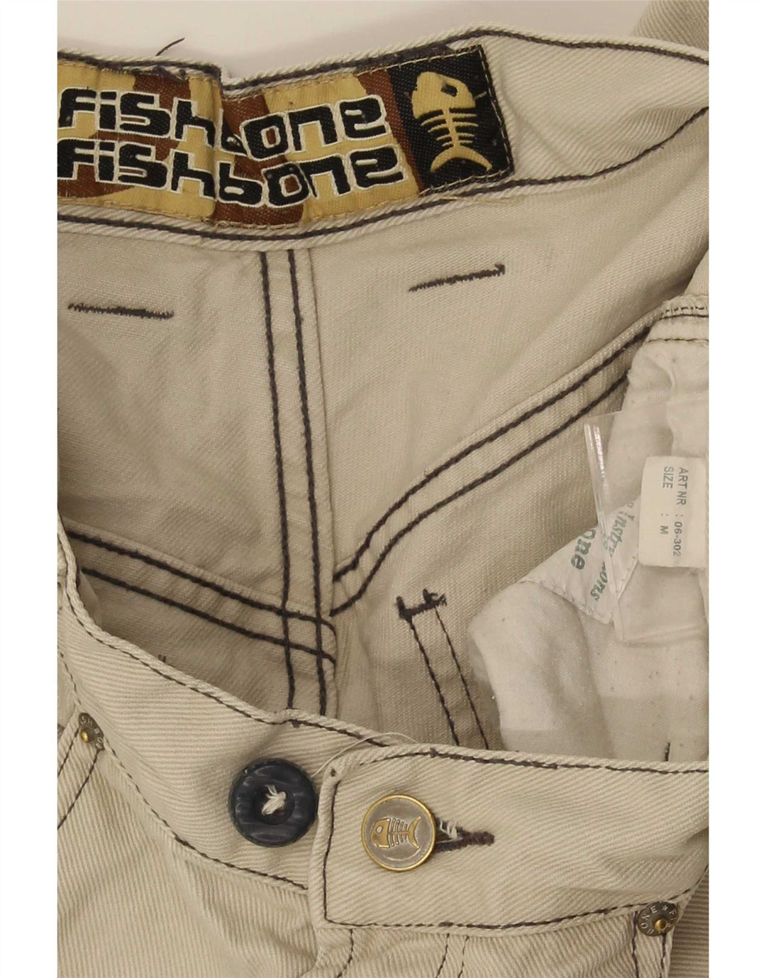 Fishbone Herre Straight Cargo Bukser Medium W32 L30 Beige