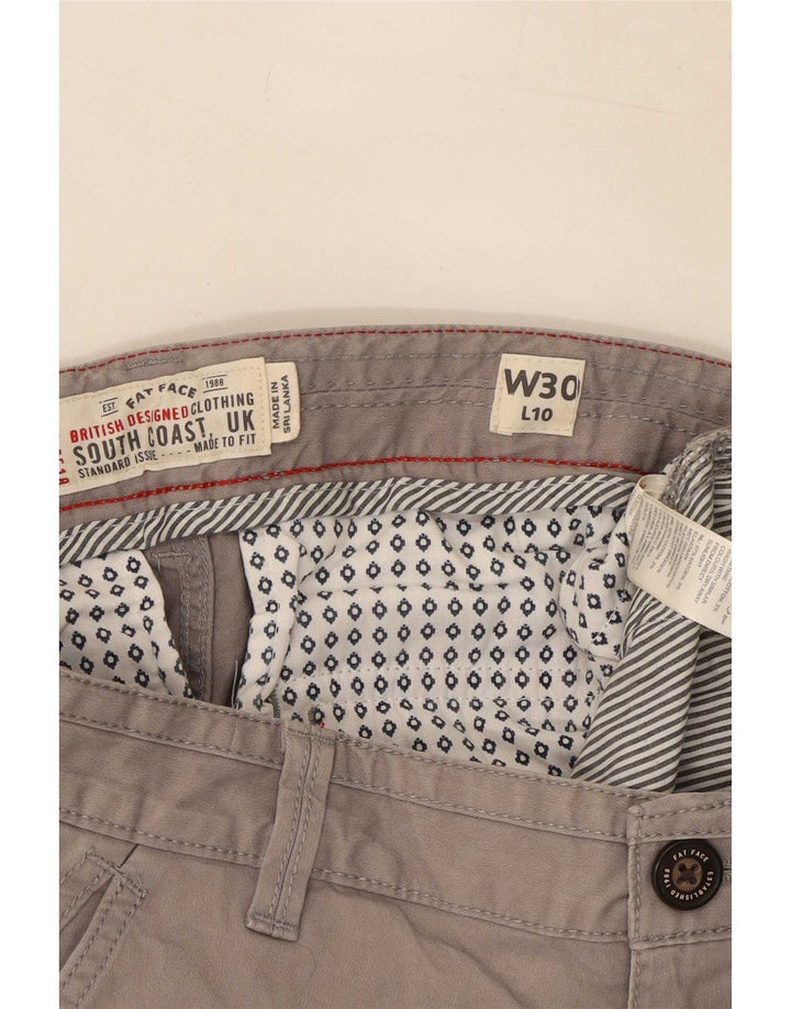 Fat Face Herre Cargo Shorts Medium W30 Grå Bomuld