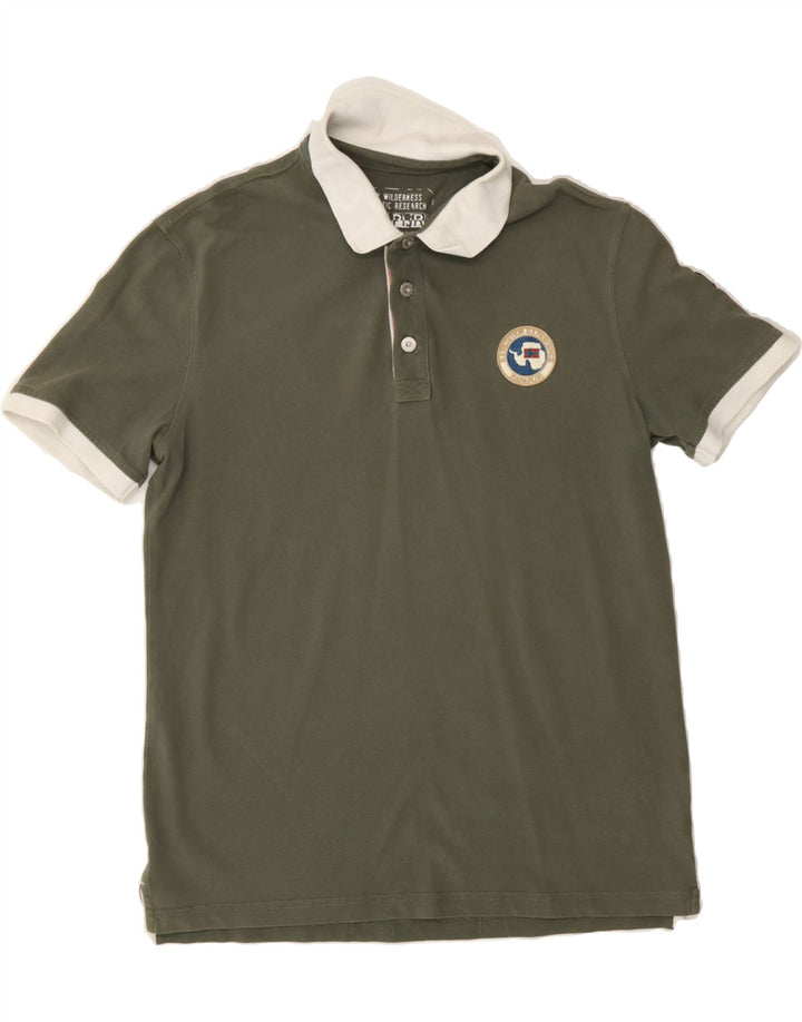 NAPAPIJRI Mens Polo Shirt Large Green Vintage Napapijri and Second-Hand Napapijri from Messina Hembry 